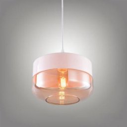 Suspension Design Cylindre Aplatie Style Retro Vintage Contemporain , Lustre Abat-jour en Verre