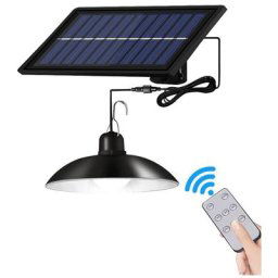 Lampe led Solaire suspendue avec telecommande, impermeable conforme a la norme IP65, eclairage