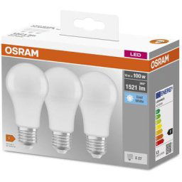 3x Osram Ampoule led - E27 - Cool White - 4000 k - 13 w - remplacement pour 100-W-Incandescent bulb