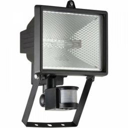 Projecteur 400w 250x180x230mm r7s non inclus ip44 tanko avec detecteur metal noir