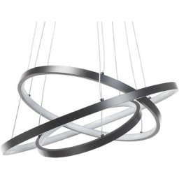 Lampe Suspendue à Design 3 Cercles en Aluminium Noir Atrek - Noir