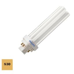 Ampoule PHILIPS basse consommation - 1800 Lumens - 3000 K - G24q-3 - 26W