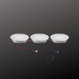 Lumihome - Kit 3 spots led ronds à encastrer parquet 12V 9 Led/spot blanc chaud