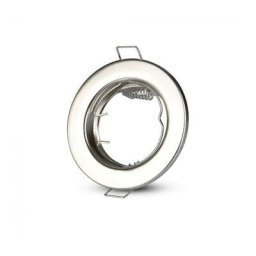 Vtac - Lot de 2 supports fixe pour spot GU10 Rond Satin