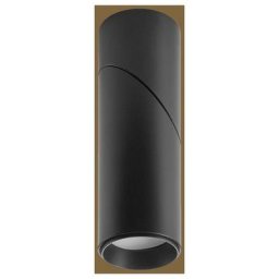 Spot Cylindrique Artiste Métal Noir Mat Orientable - Noir