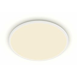 Philips - Plafonnier led Superslim, SceneSwitch 3 réglages d'intensité, 36W, rond, Blanc, 3x55x55,