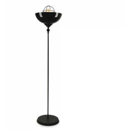 Lampadaire uplight diffuseur grille orientable Tædy 140cm Métal Noir - Noir
