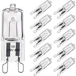 Ampoule G9 40W Pour Four Tolérance de 300°C, Ampoule Halogène G9 Dimmable Blanc Chaud, G9 Ampoules