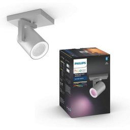 Philips - Hue White & Color Ambiance, Spot argenta 1x5.7W, Aluminium, compatible Bluetooth,