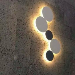 Applique led murale eclipse 9W Noir - Noir
