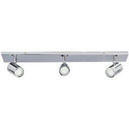 Lindby - Plafonnier Salle De Bain à intensité variable 'Dejan' en métal pour salle de bain - chromé