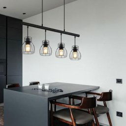 Suspension industrielle suspension noire suspension vintage suspension table à manger, abat-jour