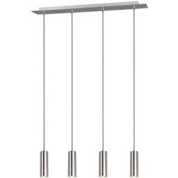 Suspensions Marley Nickel Mat 4x35W GU10 - Gris