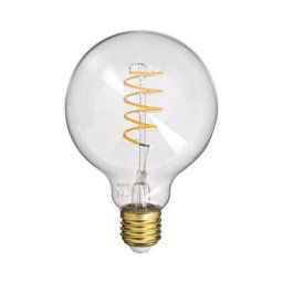 Xanlite - Ampoule led (G95) / Vintage, culot E27, 4W cons. (28W eq.), 300 lumens, lumière blanc