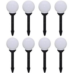 Vidaxl - 8 pcs Lampes d'allée d'extérieur à led 15 cm et piquet au sol n/a