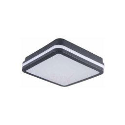 Kanlux - Plafonnier led 18W étanche IP54 carré côté 220mm Graphite - Blanc Naturel 4000K