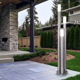 Lampadaire led 25,5 watts éclairage extérieur Lampe colonne en acier inoxydable IP44