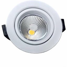 Leclubled - Spot led 10W bbc RT2012 Orientable Dimmable 220V Extraplat - Blanc Chaud 3000K