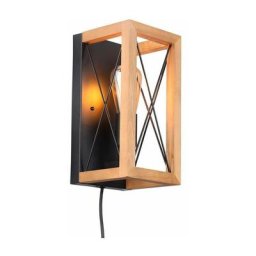 Applique murale en bois Ruder E27 Blanc - Blanc