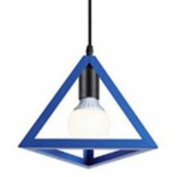 Suspension Luminaire Contemporain , Moderne Metal Cage Triangulaire , Lampe Suspension Industrielle