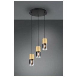 Suspensions Robin Laiton mat 3x28W E27 - Laiton Or Doré