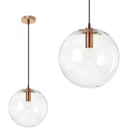 Toolight - lampe suspendue APP751-1CP lassi 1 boule verre rose gold diamètre 15CM 1-POINTS de