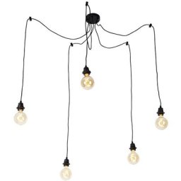 Cava luxe - Suspension Moderne - 5 lumière - ø 950 mm - Noir - Moderne - Éclairage intérieur