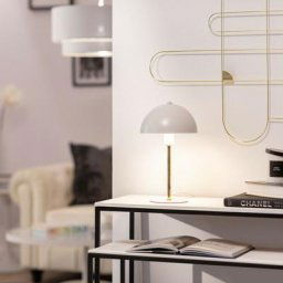 Lampe à Poser Métal Wavuli Blanc - Blanc