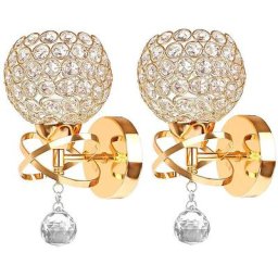 Moderne Lampes Murales en Cristal Style Pendentif en Cristal Lampe Mur Lumière pour Salon Chambre