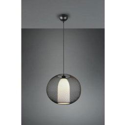 Suspensions Filo Noir mat 1x60W E27 - Noir