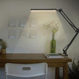 Lampe de Bureau led 10W Lampe de Table Architecte Pliable avec Clamp, Bras Pivotant en
