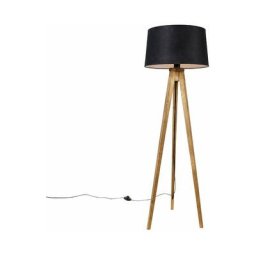 Qazqa - tripodclassic - Lampe de table trépied/tripode Rustique - 1 lumière - h 136 cm - Noir