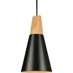Idegu - Lustre Suspension en Métal et Bois E27 Suspension Luminaire Moderne Nordique Plafonnier