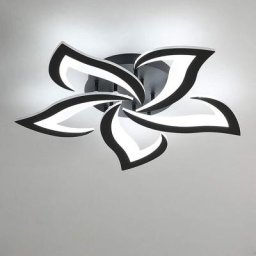 Plafonnier Led Moderne, 60W Créatif Pétales Design Plafonnier, Lumière Blanche Froide 6000K Lampe
