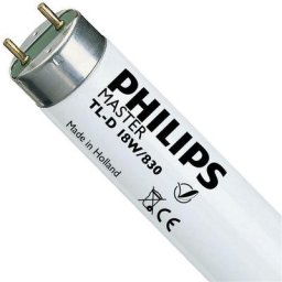 Philips MASTER TL - D Super 80 18W - 830 Blanc Chaud 60cm - 3000K - Blanc Chaud