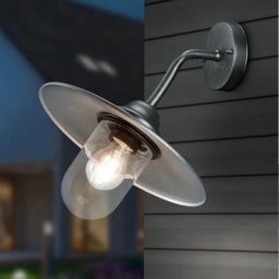 Lúzete - applique d'extérieur E27 IP44 zinc tulsi - Zinc