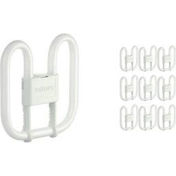 Philips - Lot 10x master pl-q 28W - 830 Blanc Chaud 4 Pin - 3000K - Blanc Chaud