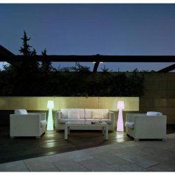 Lampadaire 110 batterie rechargeable led rgb avec télécommande hauteur 110cm - Moovere