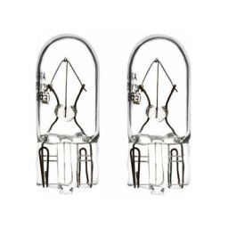 2x ampoule 12V 3W T10 W2,1x9,5D wedge transparent voiture moto tracteur remorque