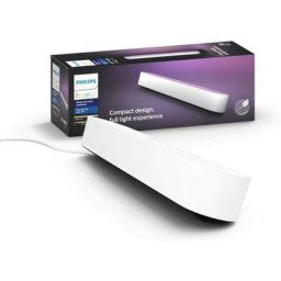 Philips - Hue Play White & Color Ambiance, kit de base x 1, Blanc, fonctionne avec Alexa, Google