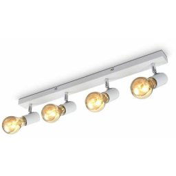 Plafonnier 4 spots orientables & pivotants, spot bar design rétro, luminaire plafond vintage pour