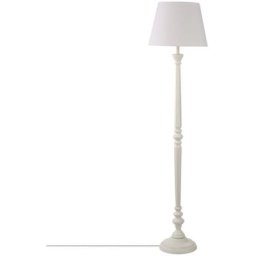 Lampadaire bois blanc H153 Atmosphera créateur d'intérieur - Blanc