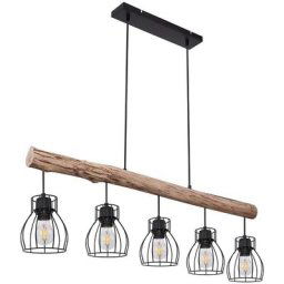 Lampe suspendue au plafond rétro poutres en bois salon éclairage treillis pendule Luminaire Globo