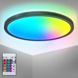 I Plafonnier led rgb rond i Panneau led ultraplat i Changement de couleur i Plafonnier rgbw à