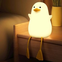 Pc amusant veilleuse mignon silicone pat lumière canard veilleuse chevet sommeil chambre lumière