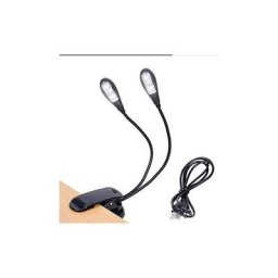 Lampe de pupitre à musique, lampes de lecture led à clipser, usb et piles aaa, lampe de lecture au