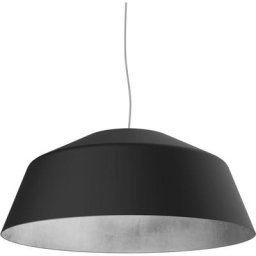 Lumicom - tokyo Suspension, 1xE27, max 42W, métal, noir mat/feuille argent, D.35cm 35 Noir/feuille