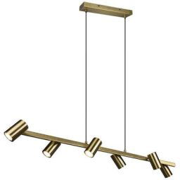 Suspensions Marley 6x35W GU10 Laiton Fumé - Laiton Or Doré