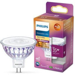 Philips - ampoule led Spot GU5.3 35W Blanc Chaud, Compatible Variateur