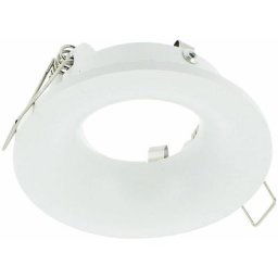 Arum Lighting - Support Spot Curvé led étanche IP65 Fixe Rond Blanc milos